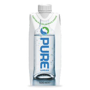 Pure Water – pantfri postevand på karton